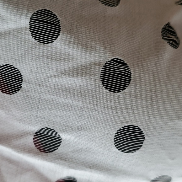 VTG 80s 90s Equipment Made In France Cotton Sheer Polka Dot Shirt - Picture 4 of 16